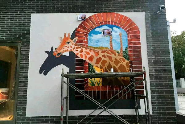 3d立体画_北京彩绘_墙体彩绘_墙绘壁画_北京峰度彩绘艺术