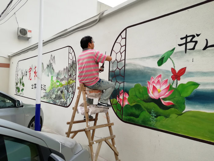 东城区社区文化墙壁画